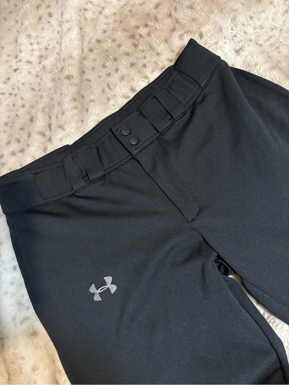 Under Armour Black Performance Pants with Small Logo Accent